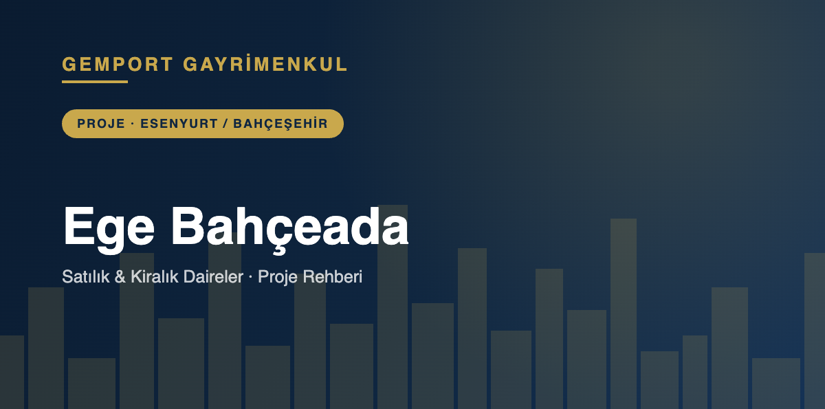 Ege Bahçeada Satılık Kiralık Daireler - Gemport Gayrimenkul